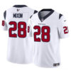Men’s Houston Texans #28 Joe Mixon White 2024 F.U.S.E. Vapor Untouchable Football Stitched Jersey