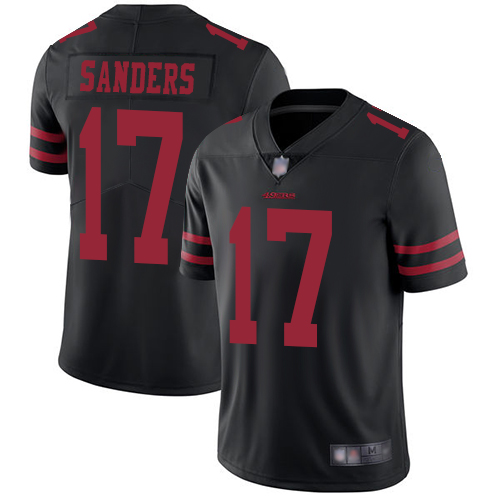 49ers #17 Emmanuel Sanders Black Alternate Men’s Stitched Football Vapor Untouchable Limited Jersey