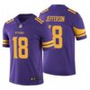 Men’s Minnesota Vikings #18 Justin Jefferson 2020 Purple Vapor Untouchable Nike Limited Jersey