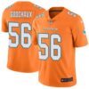 Nike Miami Dolphins #56 Davon Godchaux Men’s Limited Orange Color Rush Jersey