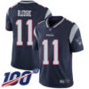 Nike Patriots #11 Drew Bledsoe Navy Blue Team Color Men’s Stitched NFL 100th Season Vapor Limited Jersey