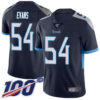 Nike Titans #54 Rashaan Evans Navy Blue Team Color Men’s Stitched NFL 100th Season Vapor Limited Jersey