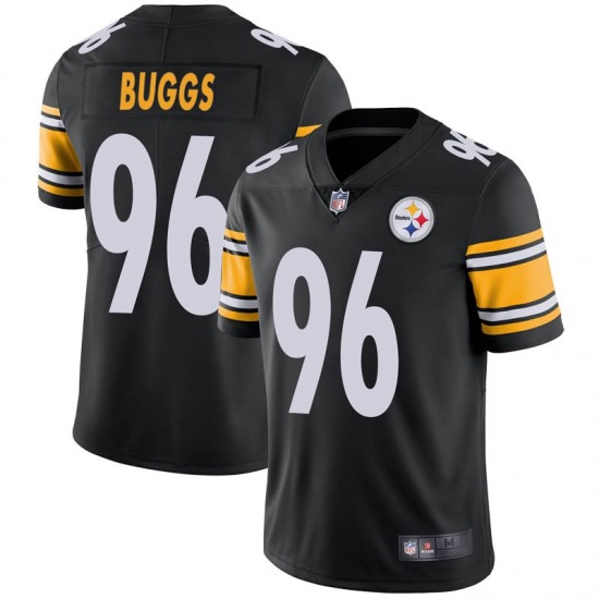 Men’s Pittsburgh Steelers #96 Isaiah Buggs Limited Black Team Color Vapor Untouchable Jersey