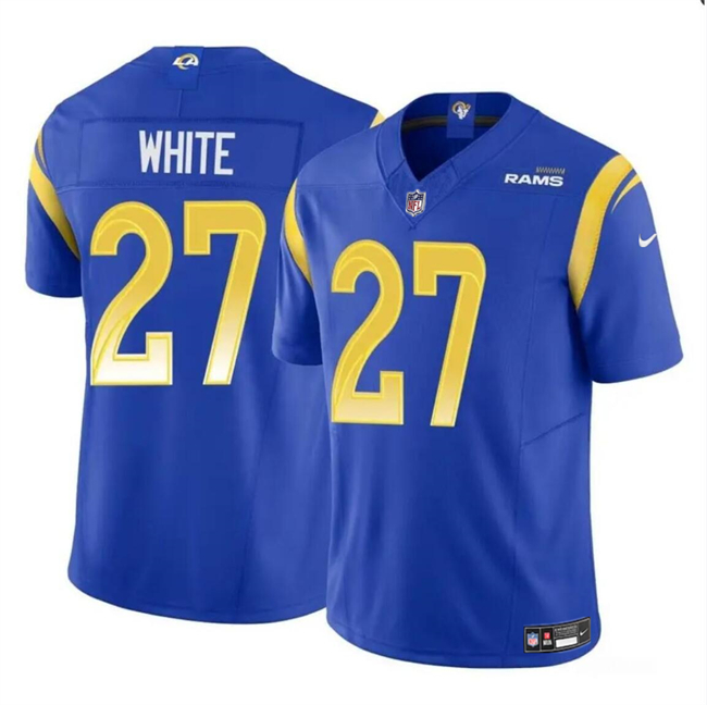 Men’s Los Angeles Rams #27 Tre’Davious White Blue 2024 F.U.S.E. Vapor Untouchable Football Stitched Jersey