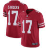 49ers #17 Emmanuel Sanders Red Team Color Men’s Stitched Football Vapor Untouchable Limited Jersey