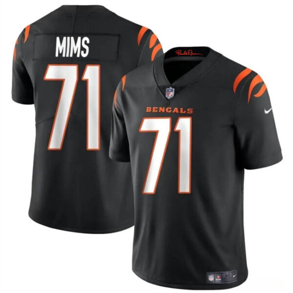 Men’s Cincinnati Bengals #71 Amarius Mims Black 2024 Draft Vapor Untouchable Limited Football Stitched Jersey