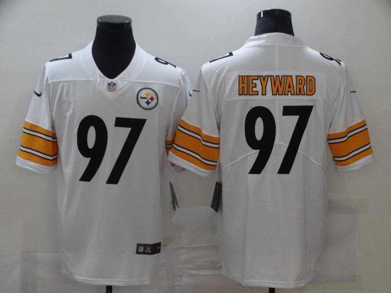 Men’s Pittsburgh Steelers #97 Cameron Heyward White 2017 Vapor Untouchable Stitched NFL Nike Limited Jersey
