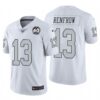 Nike Raiders #13 Hunter Renfrow White 60th Anniversary Patch Men’s Stitched NFL 100 Limited Color Rush Jersey