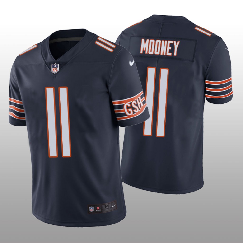 Men’s Chicago Bears #11 Darnell Mooney Navy Jersey Vapor Limited