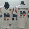 Men’s Pittsburgh Steelers #19 JuJu Smith-Schuster White Independence Day Stars Stripes Jersey