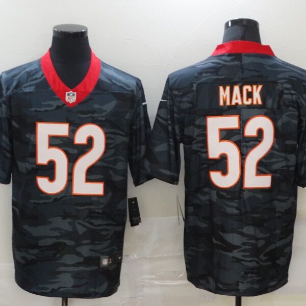 Men’s Chicago Bears #52 Khalil Mack 2020 Camo Limited Stitched Nike NFL Jersey