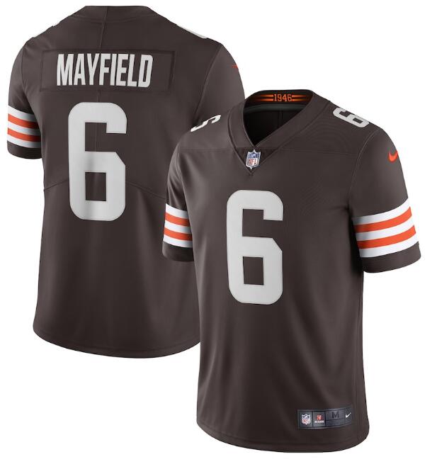 Men’s Cleveland Browns #6 Baker Mayfield Brown 2020 NEW Vapor Untouchable Stitched NFL Nike Limited Jersey