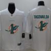 Men’s Miami Dolphins #1 Tua Tagovailoa White 2020 Shadow Logo Vapor Untouchable Stitched NFL Nike Limited Jersey