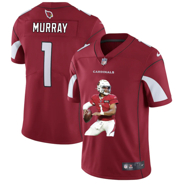 Men’s Arizona Cardinals #1 Kyler Murray Red Player Portrait Edition 2020 Vapor Untouchable Stitched NFL Nike Limited Jersey