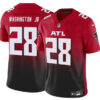 Men’s Atlanta Falcons #28 Carlos Washington Jr Red Black 2024 F.U.S.E Vapor Untouchable Limited Football Stitched Jersey