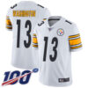 Nike Steelers #13 James Washington White Men’s Stitched NFL 100th Season Vapor Limited Jersey