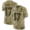 Jaguars #17 DJ Chark Jr Camo Men’s Stitched Football Limited 2018 Salute To Service Jersey