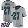 Nike Eagles #27 Malcolm Jenkins Silver Men’s Stitched NFL Limited Inverted Legend 100th Season Jersey
