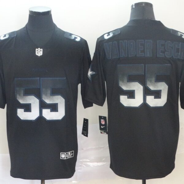 Nike Cowboys 55 Leighton Vander Esch Black Arch Smoke Vapor Untouchable Limited Jersey