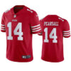 Men’s San Francisco 49ers #14 Ricky Pearsall Red 2024 Draft Vapor Untouchable Limited Football Stitched Jersey