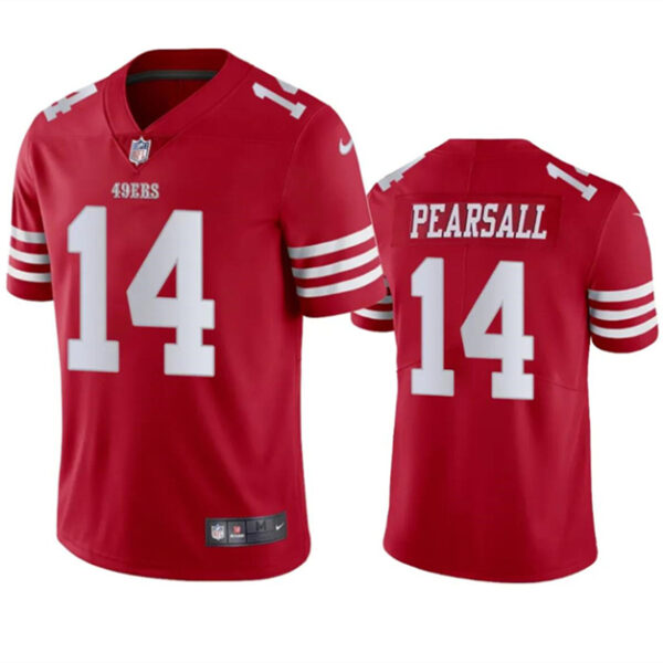 Men’s San Francisco 49ers #14 Ricky Pearsall Red 2024 Draft Vapor Untouchable Limited Football Stitched Jersey
