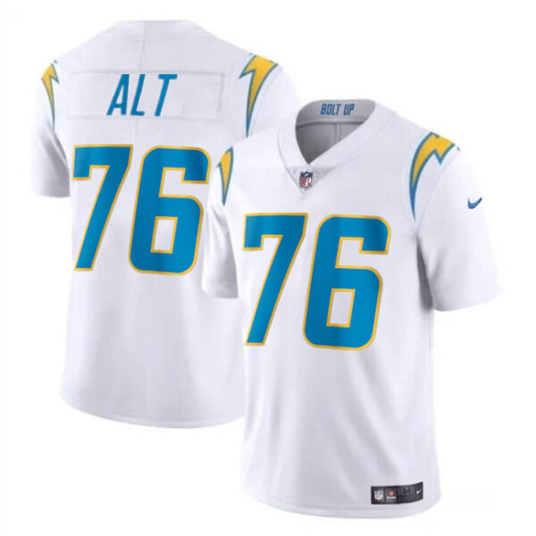 Men’s Los Angeles Chargers #76 Joe Alt White Vapor Limited Football Stitched Jersey