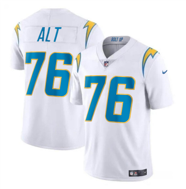 Men’s Los Angeles Chargers #76 Joe Alt White Vapor Limited Football Stitched Jersey