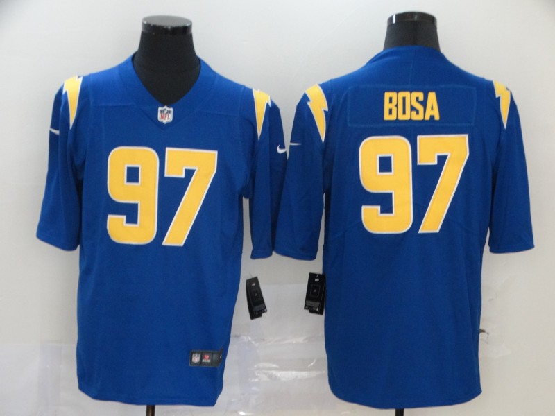 Men’s Los Angeles Chargers #97 Joey Bosa Royal Blue 2020 NEW Color Rush Stitched NFL Nike Limited Jersey