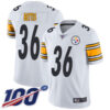 Nike Steelers #36 Jerome Bettis White Men’s Stitched NFL 100th Season Vapor Limited Jersey