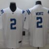 Men’s Indianapolis Colts #2 Carson Wentz White 2021 Vapor Untouchable Stitched NFL Nike Limited Jersey