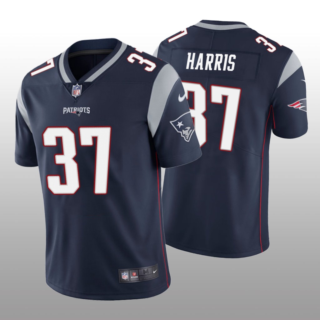 Men’s New England Patriots #37 Damien Harris Navy Vapor Limited Jersey