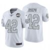 Nike Raiders #42 Karl Joseph White 60th Anniversary Patch Men’s Stitched NFL 100 Limited Color Rush Jersey