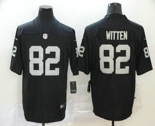 Men’s Las Vegas Raiders #82 Jason Witten Black 2020 Vapor Untouchable Stitched NFL Nike Limited Jersey