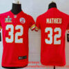 Youth Kansas City Chiefs #32 Tyrann Mathieu Red 2021 Super Bowl LV Vapor Untouchable Stitched Nike Limited NFL Jersey