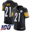 Nike Steelers #21 Sean Davis Black Team Color Men’s Stitched NFL 100th Season Vapor Limited Jersey