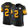 Men’s Pittsburgh Steelers #2 Justin Fields Black 2024 F.U.S.E. Color Rush Limited Football Stitched Jersey