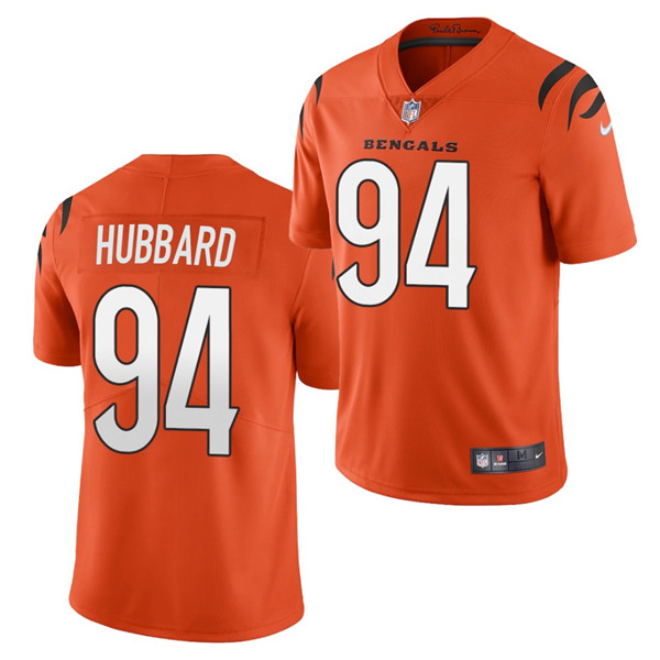 Men’s Cincinnati Bengals #94 Sam Hubbard 2021 Orange Vapor Untouchable Limited Stitched Jersey