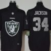 Men’s Las Vegas Raiders #34 Bo Jackson Black 2020 Big Logo Vapor Untouchable Stitched NFL Nike Fashion Limited Jersey