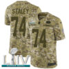 Nike 49ers #74 Joe Staley Camo Super Bowl LIV 2020 Men’s Stitched NFL Limited 2018 Salute To Service Jersey