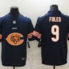 Men’s Chicago Bears #9 Nick Foles Navy Blue 2020 Big Logo Vapor Untouchable Stitched NFL Nike Fashion Limited Jersey