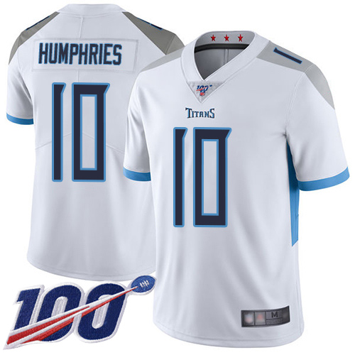 Nike Titans #10 Adam Humphries White Men’s Stitched NFL 100th Season Vapor Limited Jersey