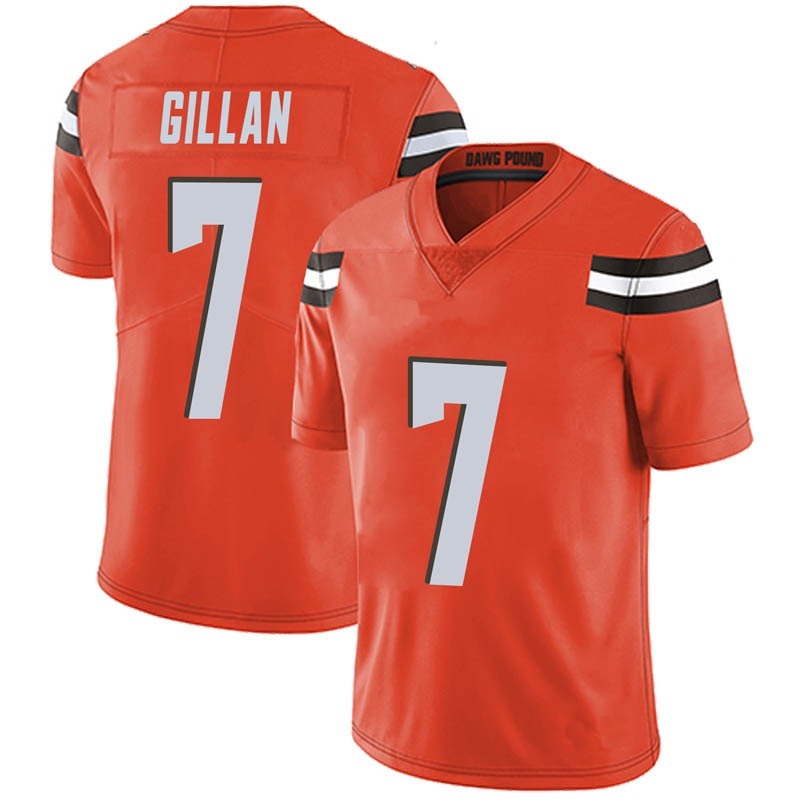 Men’s Cleveland Browns #7 Jamie Gillan Orange Limited Alternate Vapor Untouchable Nike Jersey
