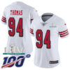 Nike 49ers #94 Solomon Thomas White Super Bowl LIV 2020 Rush Women’s Stitched NFL Limited 100th Season Jersey