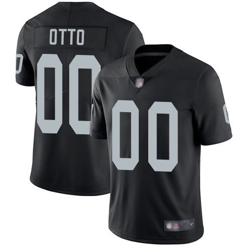 Men’s Limited #00 Jim Otto Black Jersey Vapor Untouchable Home Football Oakland Raiders