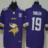 Men’s Minnesota Vikings #19 Adam Thielen Purple 2020 Big Logo Number Vapor Untouchable Stitched NFL Nike Fashion Limited Jersey
