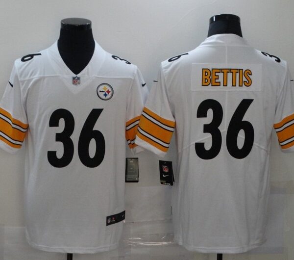 Men’s Pittsburgh Steelers #36 Jerome Bettis White 2017 Vapor Untouchable Stitched NFL Nike Limited Jersey