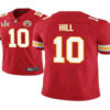 Men’s Kansas City Chiefs #10 Tyreek Hill Red 2021 Super Bowl LV Vapor Untouchable Stitched Nike Limited NFL Jersey