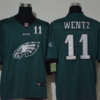 Men’s Philadelphia Eagles #11 Carson Wentz Midnight Green 2020 Big Logo Number Vapor Untouchable Stitched NFL Nike Fashion Limited Jersey