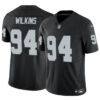 Men’s Las Vegas Raiders #94 Christian Wilkins Black 2024 F.U.S.E Vapor Football Stitched Jersey