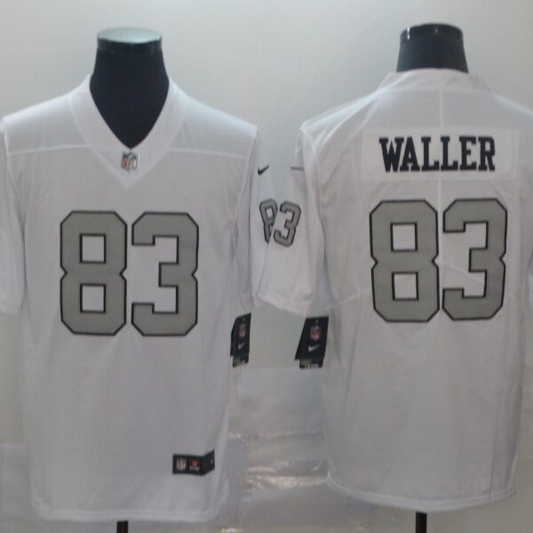 Men’s Oakland Raiders #83 Darren Waller White Color Rush Limited Stitched NFL Jersey